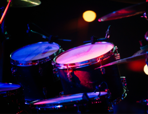 Illustrative picture of a drum kit